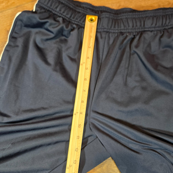 Adidas 3 Stripes Track Pants Men L Blue White Tapered Athletic Joggers Sportwear - Picture 10 of 13